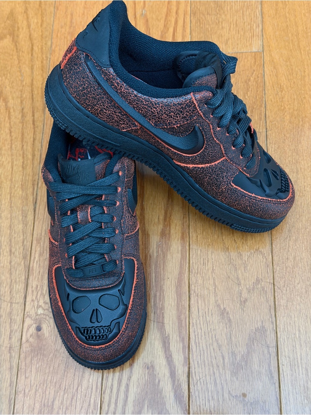 Nike Air Force 1 Low Halloween Skull HV2016-001 Unisex Men's Size 5.5/Women’s 7